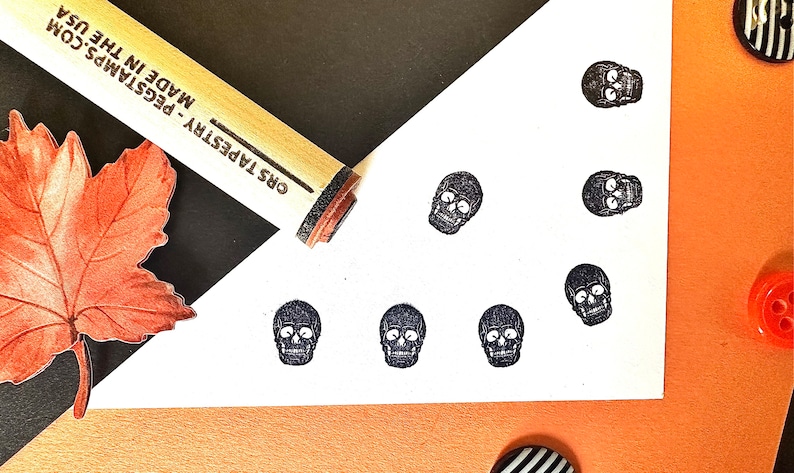 Skull Rubber Stamp image 2