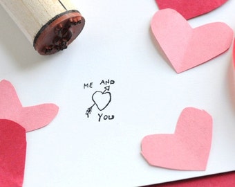 Me and You Rubber Stamp