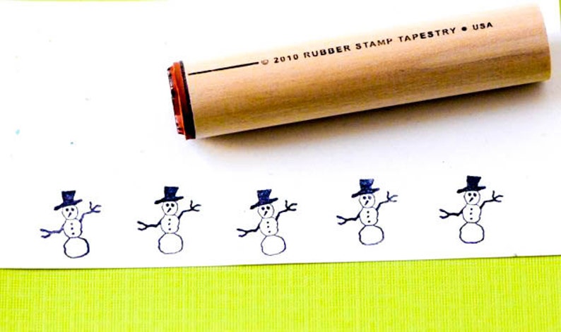 Snowman Rubber Stamp zdjęcie 1