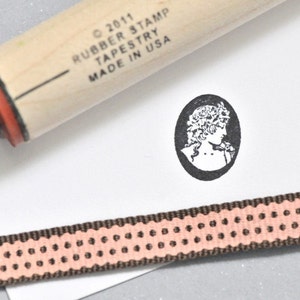 Cameo Rubber Stamp