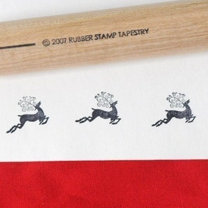 Jumping Reindeer Rubber Stamp image 2