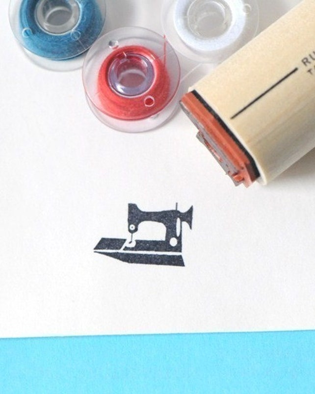 Featherweight Sewing Machine Rubber Stamp Etsy