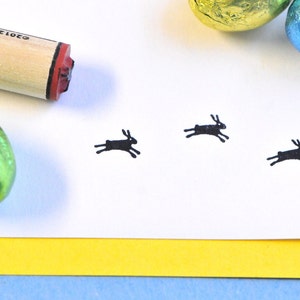 Leaping Bunny Rubber Stamp