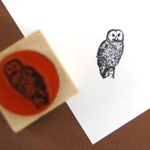 Owl Rubber Stamp