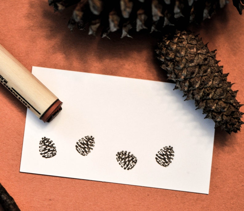 Pinecone Rubber Stamp image 3