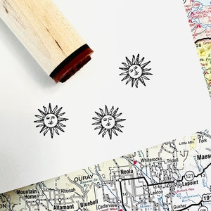 Sun Compass Rubber Stamp