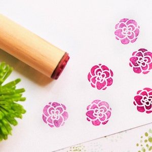 Peony Rubber Stamp