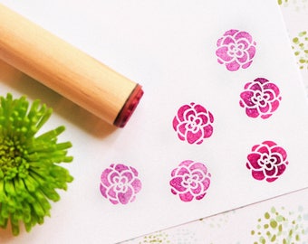 Peony Rubber Stamp