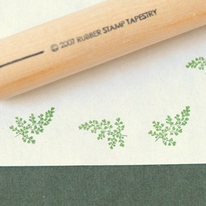 Jungfernherz Farn Stempel