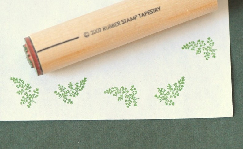 Maidenheart Fern Rubber Stamp image 1