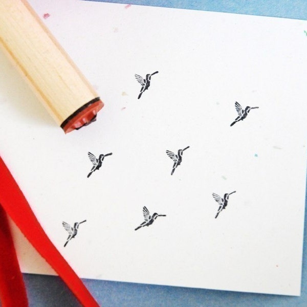 Hummingbird Solid Rubber Stamp