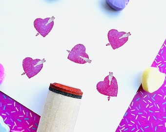 Arrow Heart Rubber Stamp