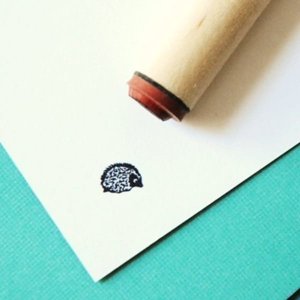 Hedgehog Rubber Stamp