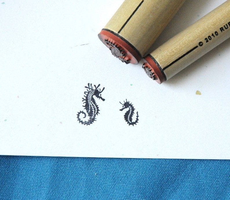 Seahorse Rubber Stamp Set image 2