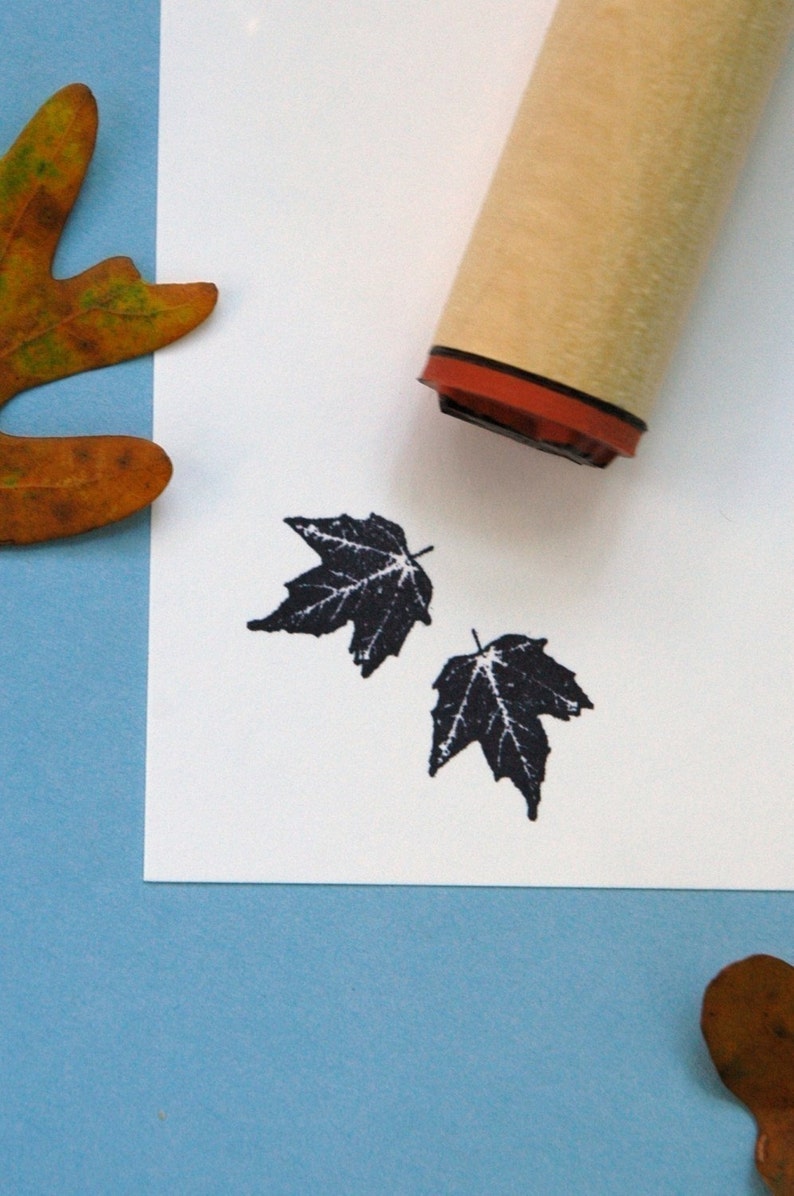 Canyon Maple Rubber Stamp image 1