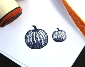 Pumpkin Duo Rubber Stamp Set