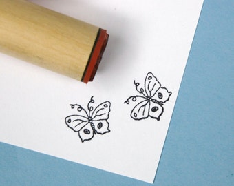 Wire Butterfly  Rubber Stamp