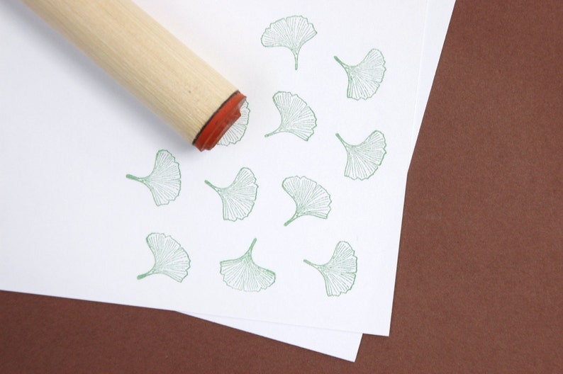 Ginkgo Leaf Rubber Stamp image 2