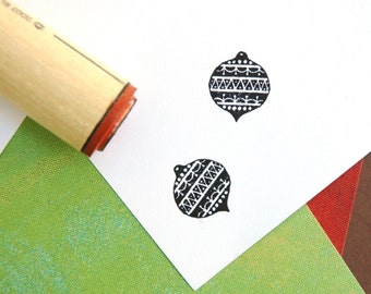 Zig Zag Ornament Rubber Stamp