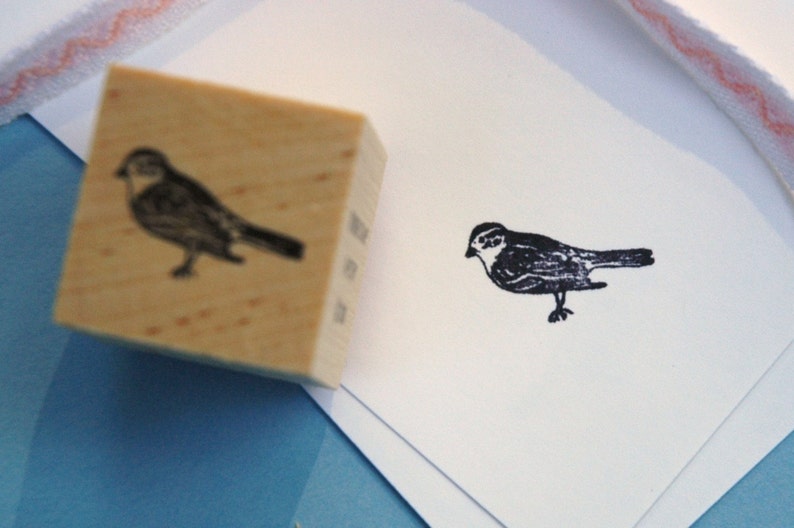 Sparrow Rubber Stamp