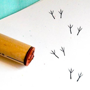 Bird Tracks  Rubber Stamp