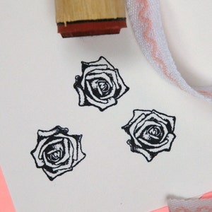 Real Rose Rubber Stamp image 4