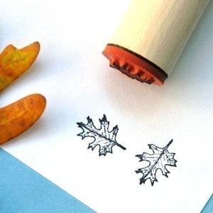 Red Oak Open Rubber Stamp image 1