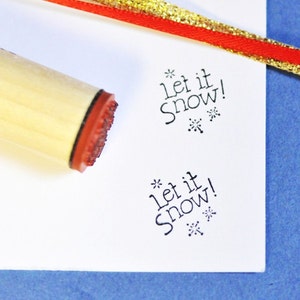 Let it Snow Rubber Stamp