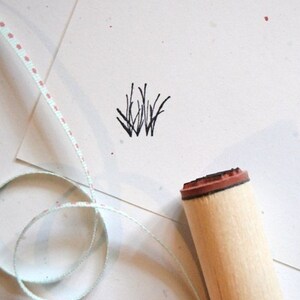 Grass Sprigs Rubber Stamp image 2