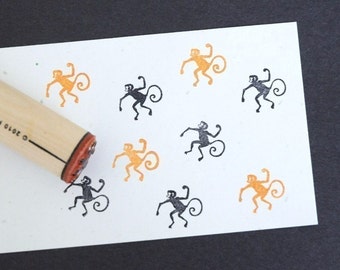 Monkey Rubber Stamp