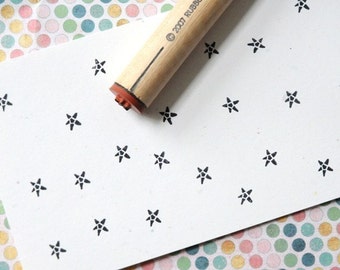 Solid Star Rubber Stamp