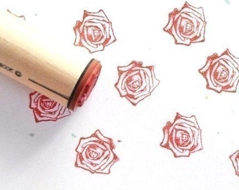 Real Rose Rubber Stamp