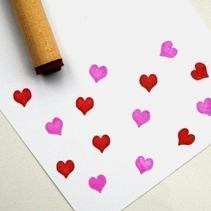 Solid Heart Rubber Stamp image 2