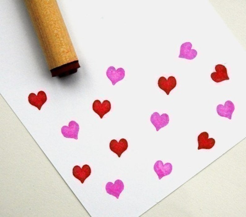 Solid Heart Rubber Stamp image 2
