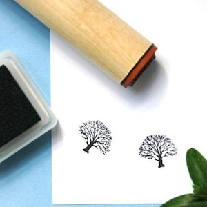 Winter Oak  Rubber Stamp