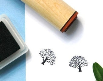 Winter Oak  Rubber Stamp