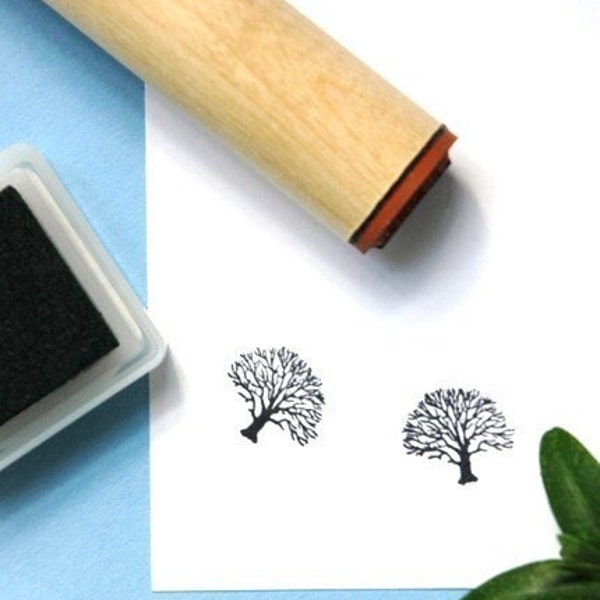 Carimbo de borracha de carvalho de inverno