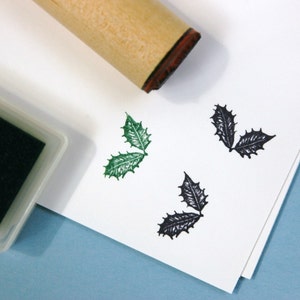 Holly Leaf Rubber Stamp image 3