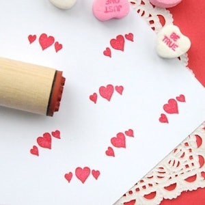 Heart Garland  Rubber Stamp