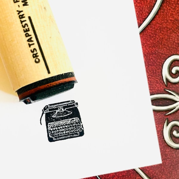 Typewriter Rubber Stamp