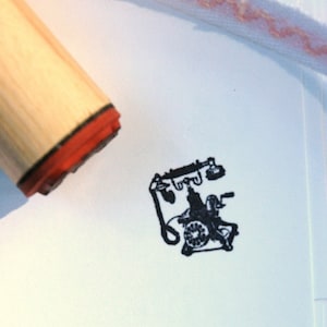 Antique Telephone Rubber Stamp