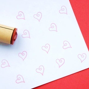 Loop Heart Rubber Stamp