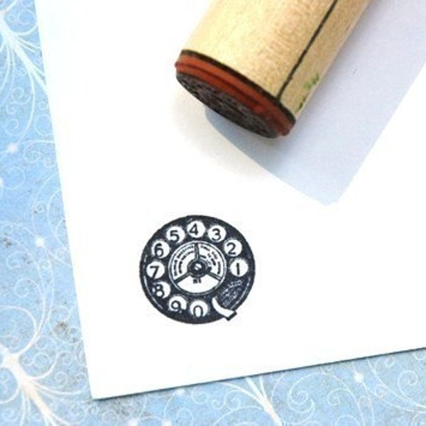 Rotary Dial Rubber Stamp
