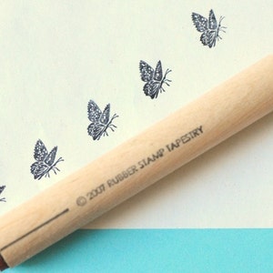 Spring Butterfly Rubber Stamp