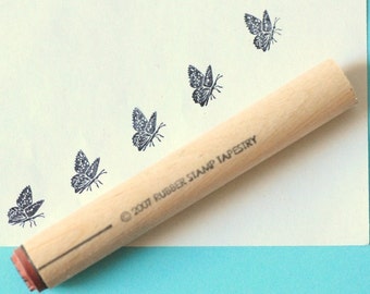 Spring Butterfly Rubber Stamp