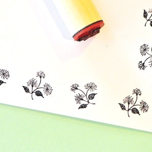 Flower Cluster Rubber Stamp