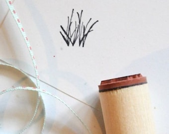 Grass Sprigs Rubber Stamp