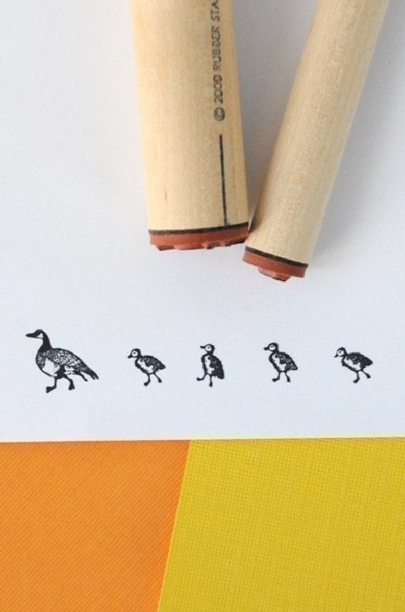 Goose and Gosling Rubber Stamp Set image 3