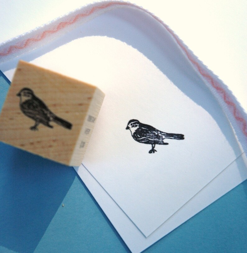 Sparrow Rubber Stamp