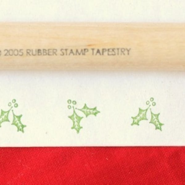 Holly and Berry Rubber Stamp